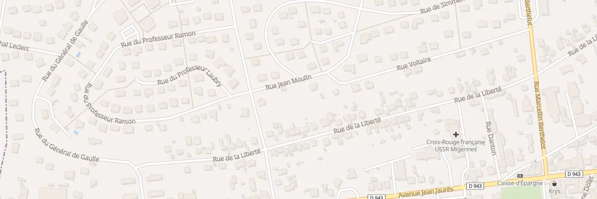 Plan du 98 Rue de la Liberté à Migennes