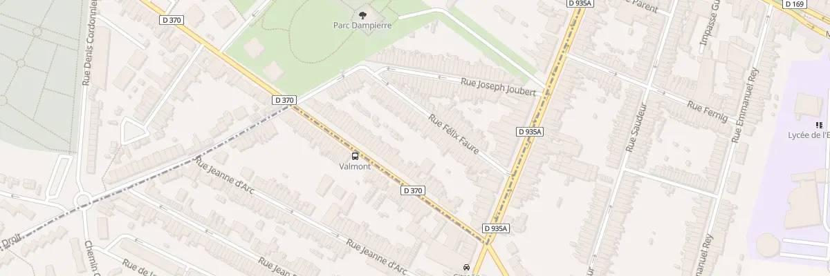 Plan du 34 Rue Félix Faure à Anzin