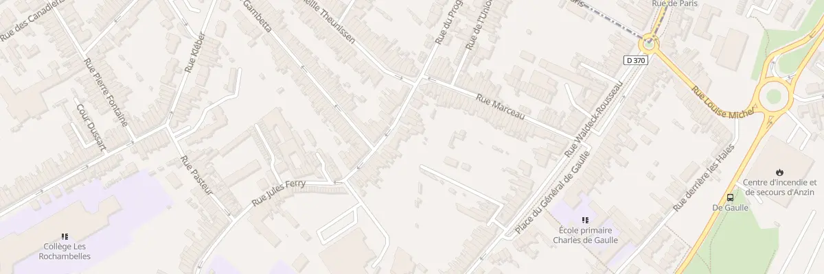 Plan du 27 Rue Jules Ferry à Anzin
