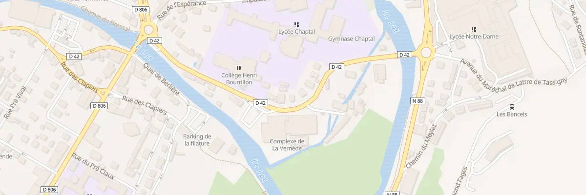Plan du 25 Av Paulin Daudé à Mende