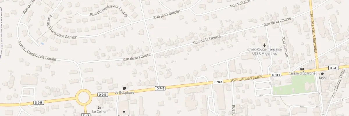 Plan du 75 Rue de la Liberté à Migennes