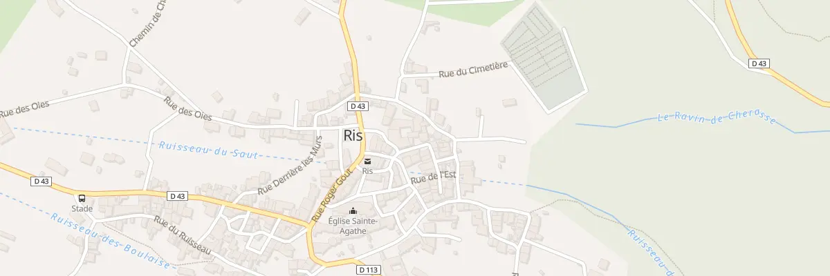 Plan du 3 Rue du Coin à Ris