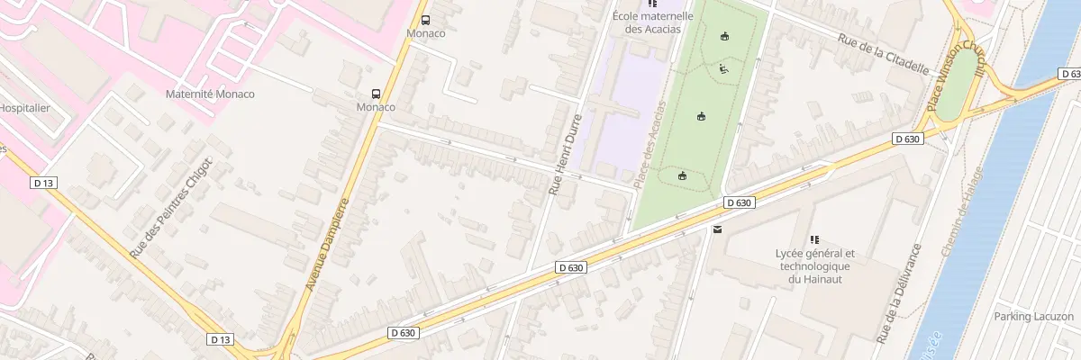 Plan du 13 Rue Scherer à Valenciennes