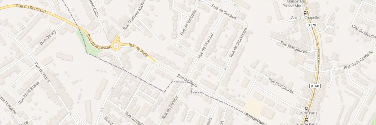 Plan du 23 Rue de Moscou à Beuvrages