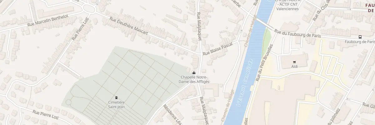 Plan du 40 Rue Malplaquet à Valenciennes