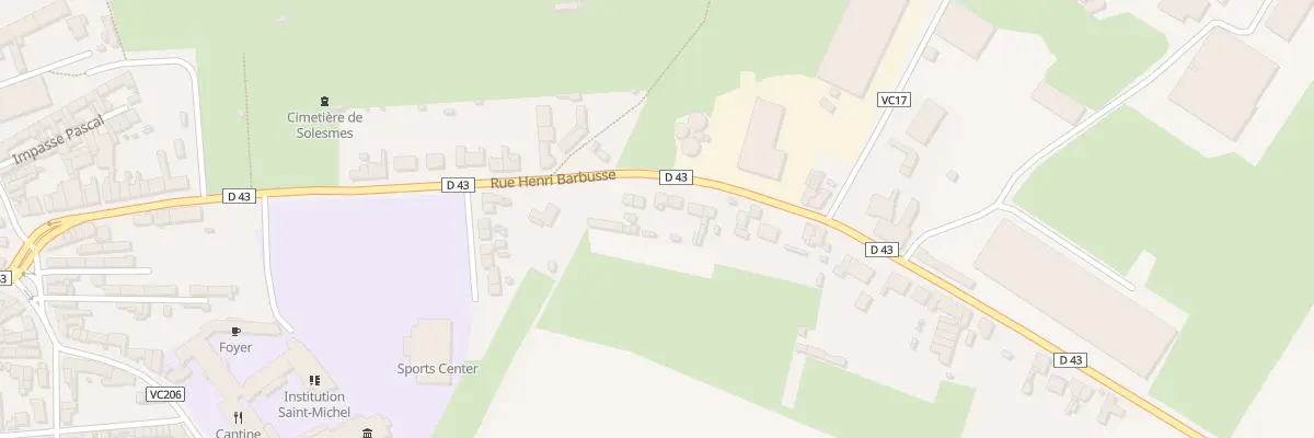 Plan du 34 Rue Henri Barbusse à Solesmes