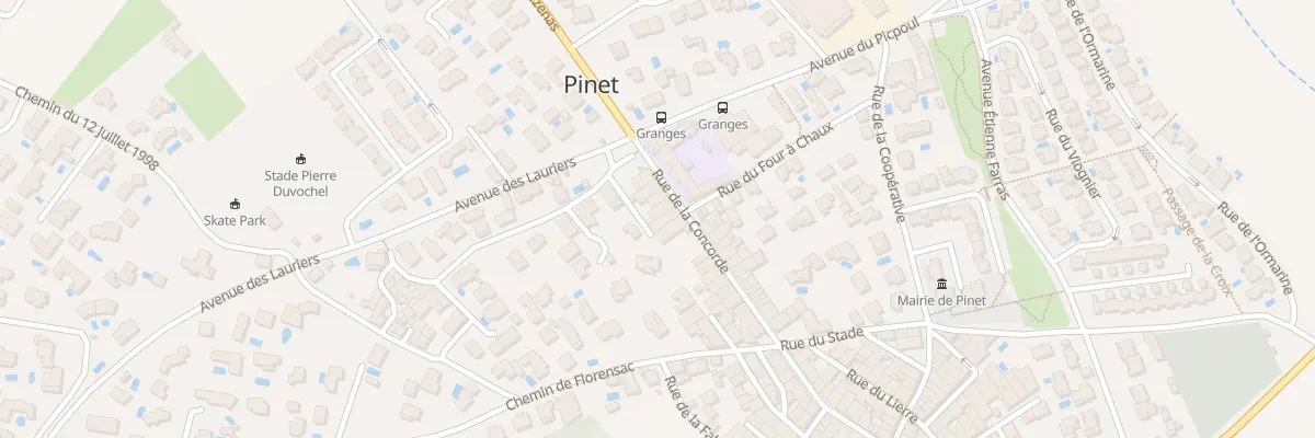Plan du 39 Rue de la Concorde à Pinet