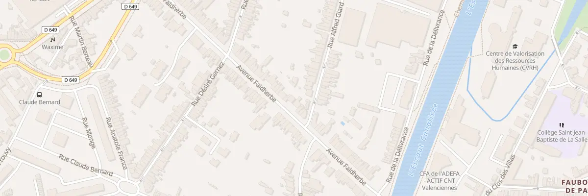 Plan du 66 Av Faidherbe à Valenciennes