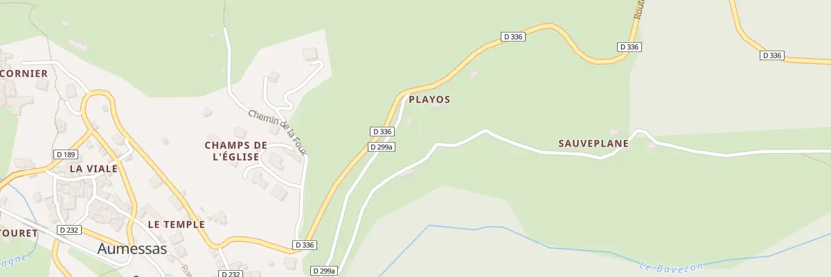 Plan du 5174 Playos à Aumessas