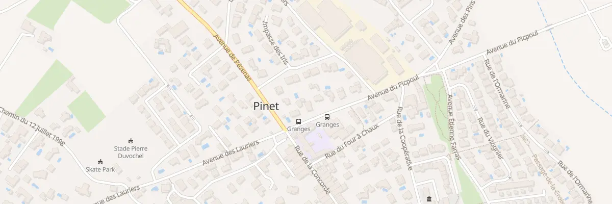 Plan du 3 Av du Picpoul à Pinet