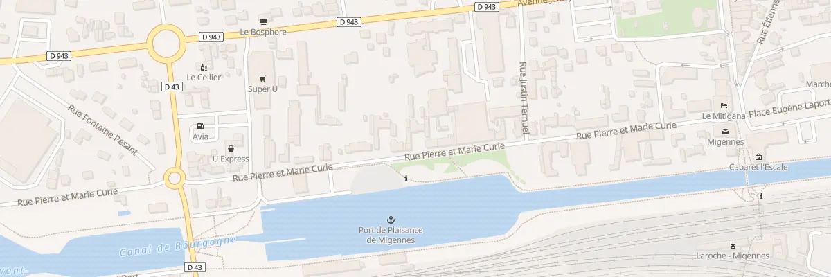 Plan du 36 Rue Pierre et Marie Curie à Migennes