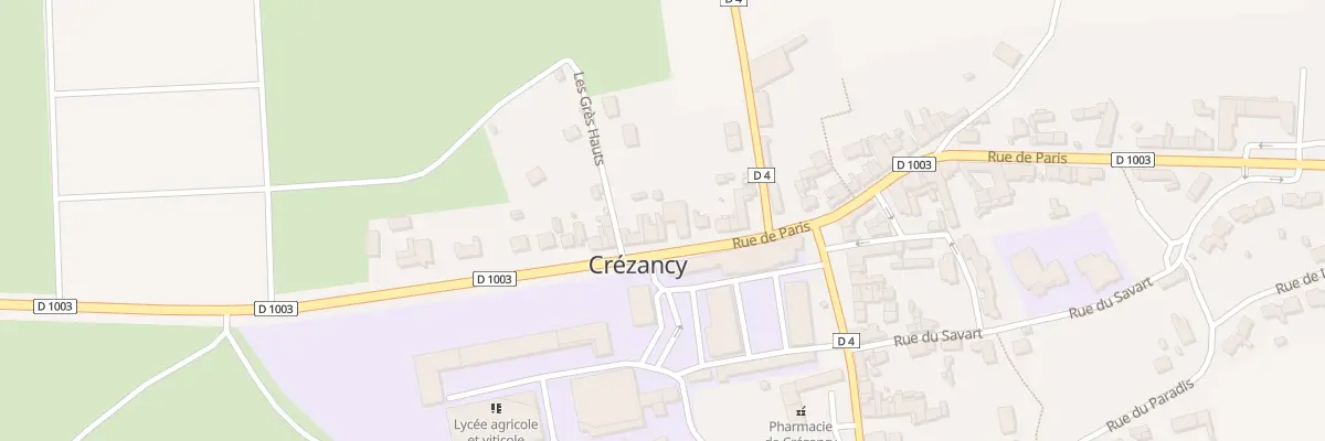 Plan du 56 Rue de Paris à Crézancy