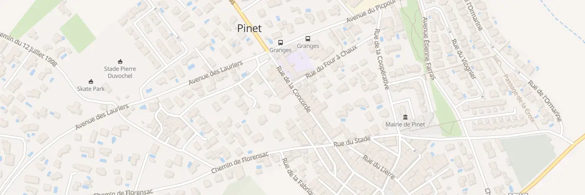 Plan du 33 Rue de la Concorde à Pinet