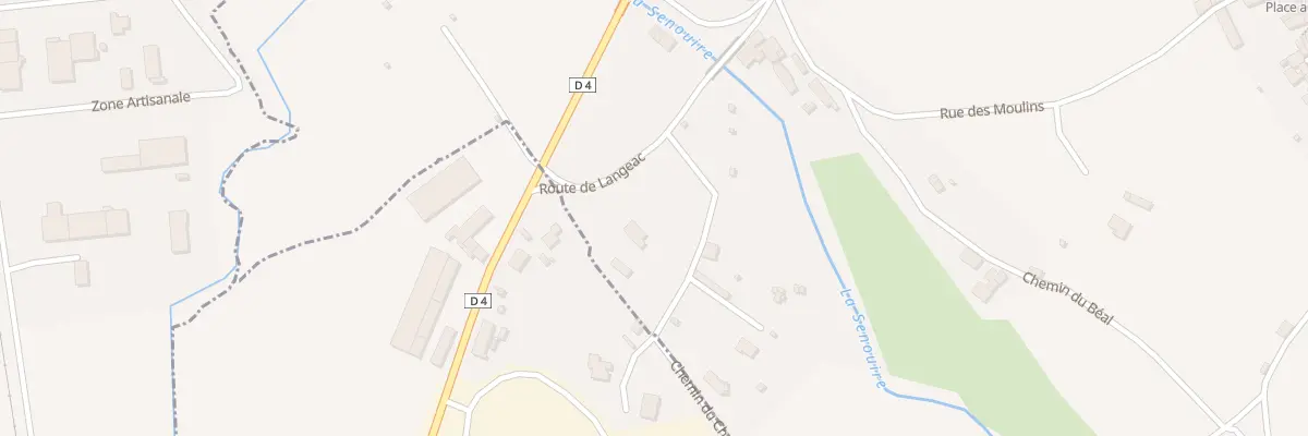 Plan du 3 Rte de Langeac à Paulhaguet
