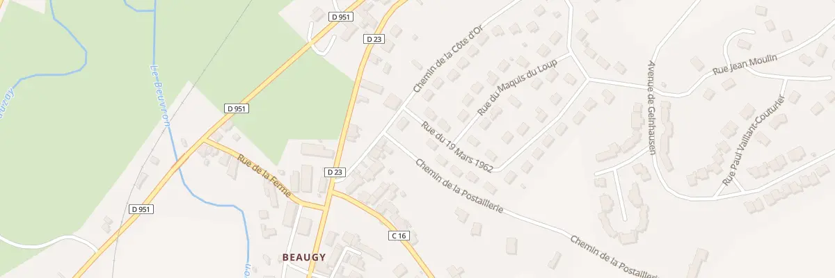 Plan du 2 Vc Les Cours à Clamecy