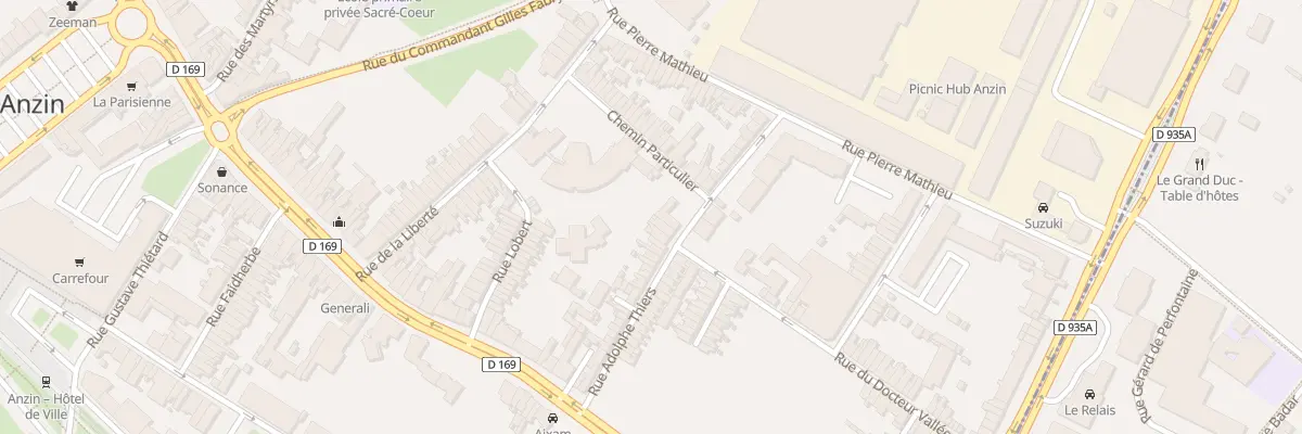 Plan du 31 Rue Thiers à Anzin