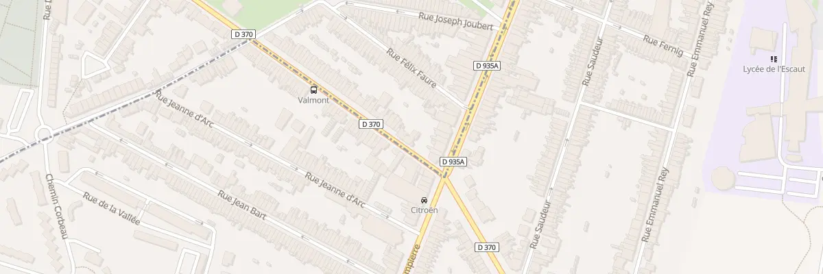 Plan du 1 Rue Constant Moyaux à Anzin