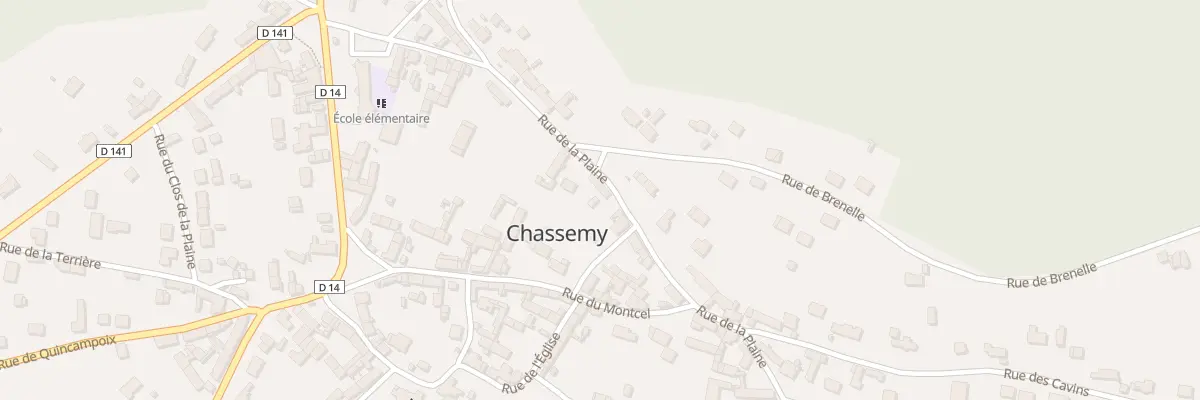 Plan du 24 Rue de la Plaine à Chassemy