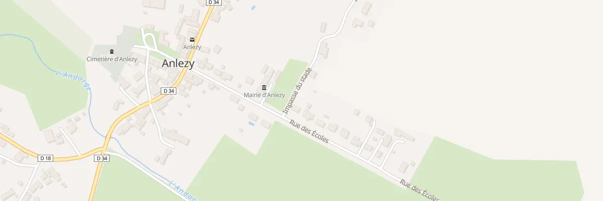 Plan du 18 Rue des Ecoles à Anlezy