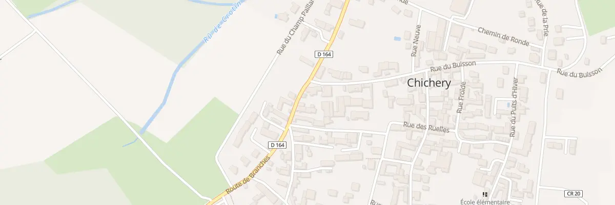 Plan du 7 Rte de Branches à Chichery