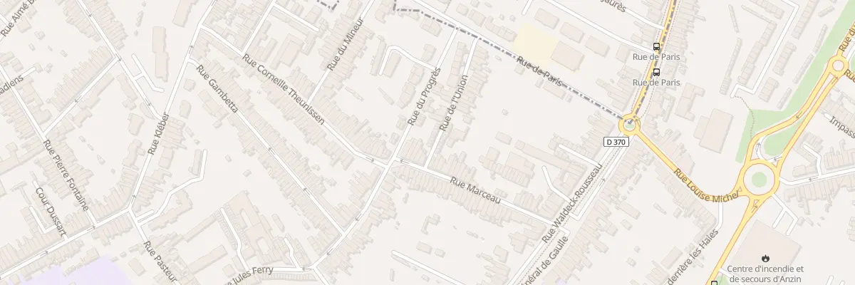 Plan du 56 Rue Marceau à Anzin