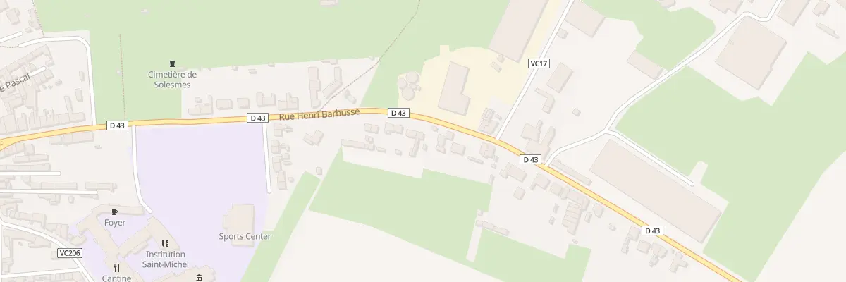 Plan du 40 Rue Henri Barbusse à Solesmes