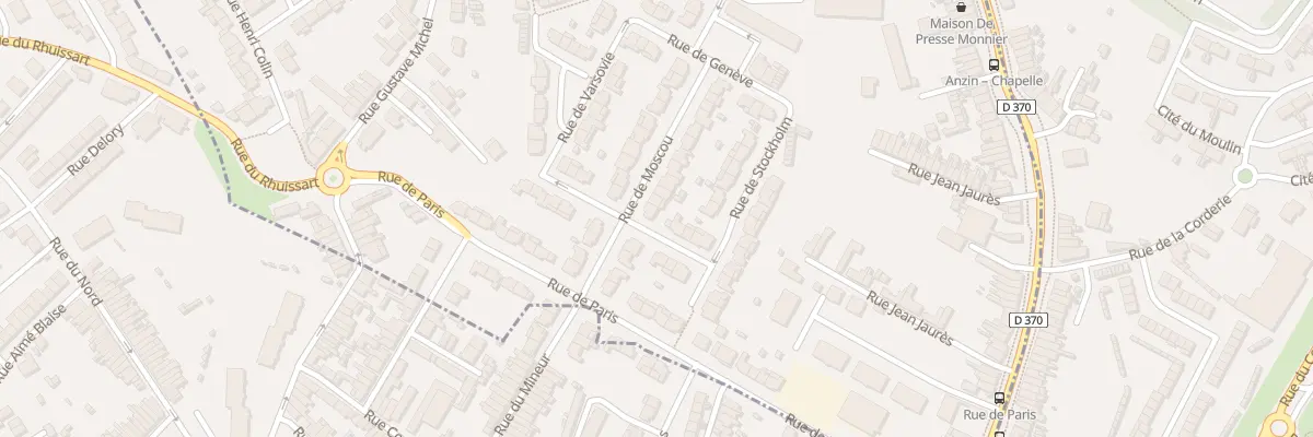 Plan du 24 Rue de Moscou à Beuvrages