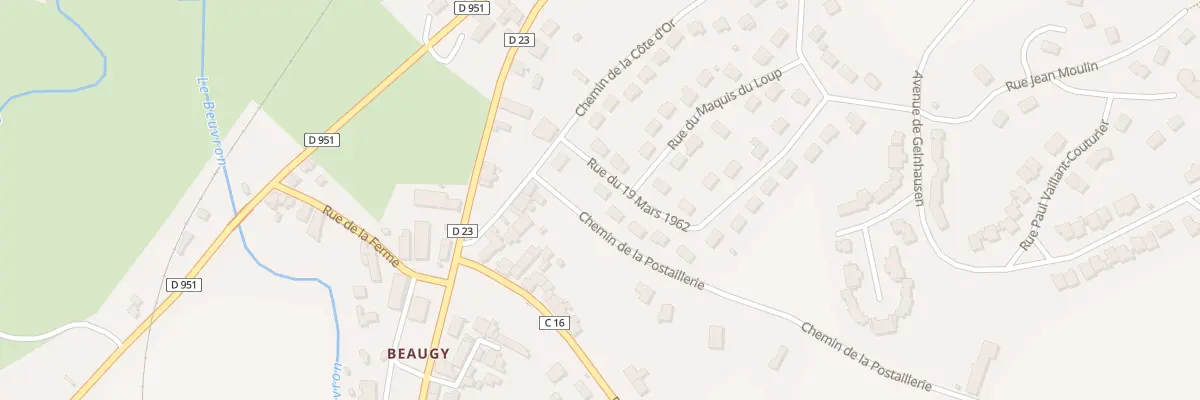 Plan du 4 Rue du 19 Mars 1962 à Clamecy