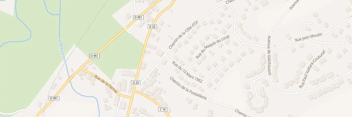 Plan du 1 Rue du 19 Mars 1962 à Clamecy