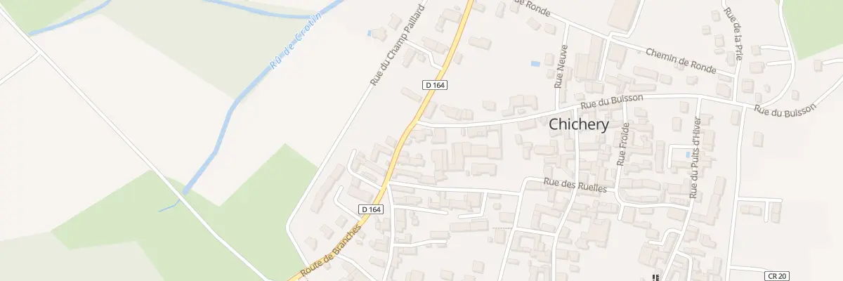 Plan du 5 Rte de Branches à Chichery