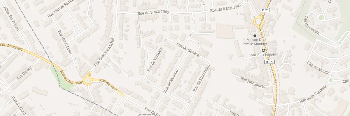 Plan du 5 Rue de Moscou à Beuvrages