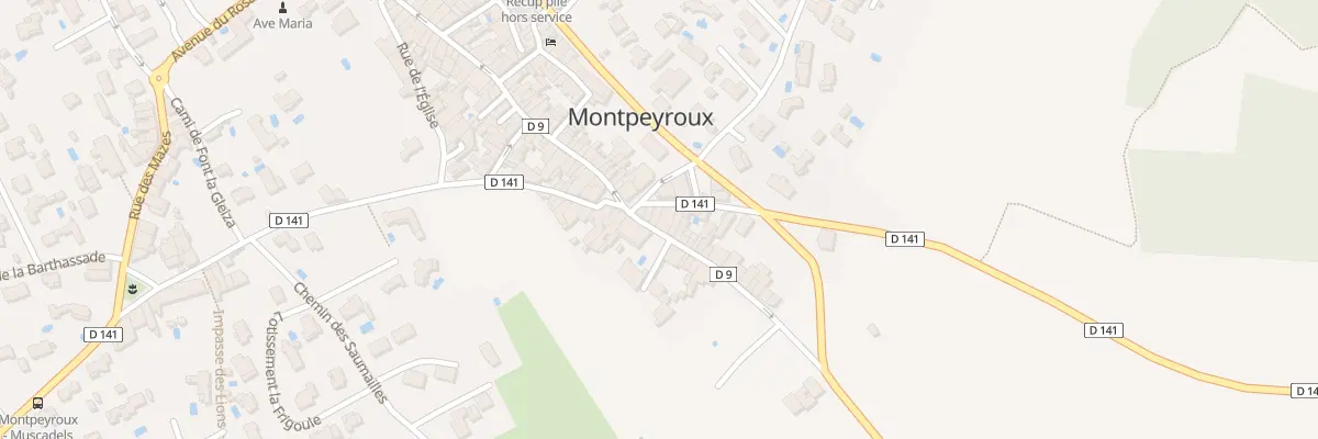 Plan du 75 Rue de la Dysse à Montpeyroux
