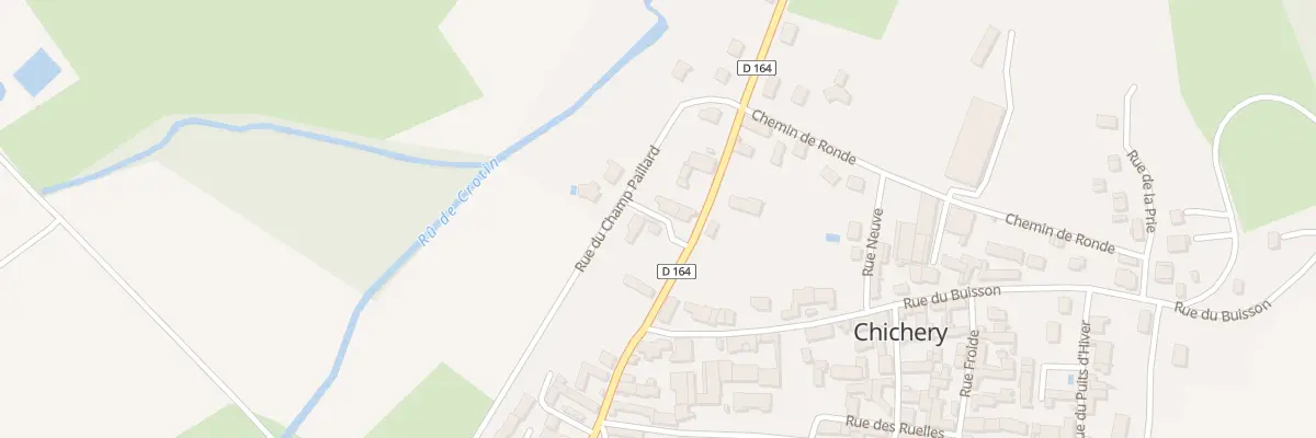 Plan du 10 Rte de Branches à Chichery