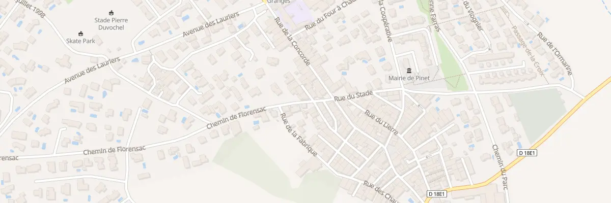 Plan du 4 Che de Florensac à Pinet