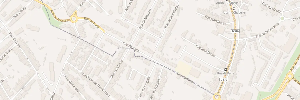 Plan du 17 Rue de Paris à Beuvrages