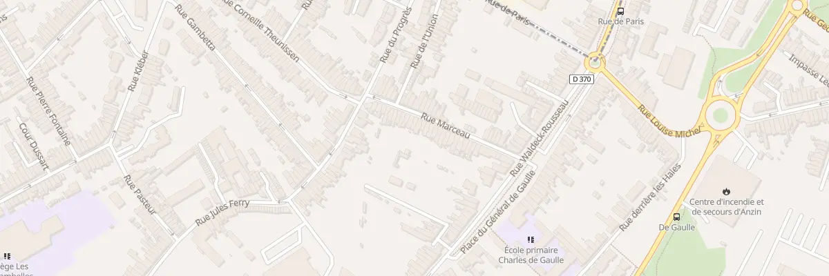 Plan du 29 Rue Marceau à Anzin