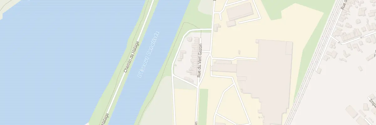 Plan du 38 Rue du Vert Gazon à Valenciennes