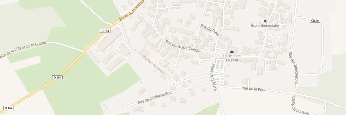 Plan du 5 Rue du Fosse l’Eveque à Chichery