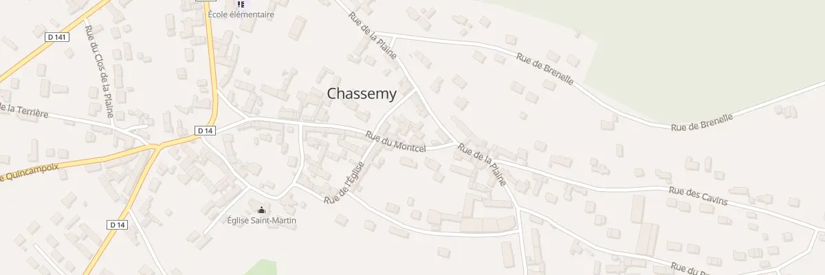 Plan du 21 Rue du Montcel à Chassemy