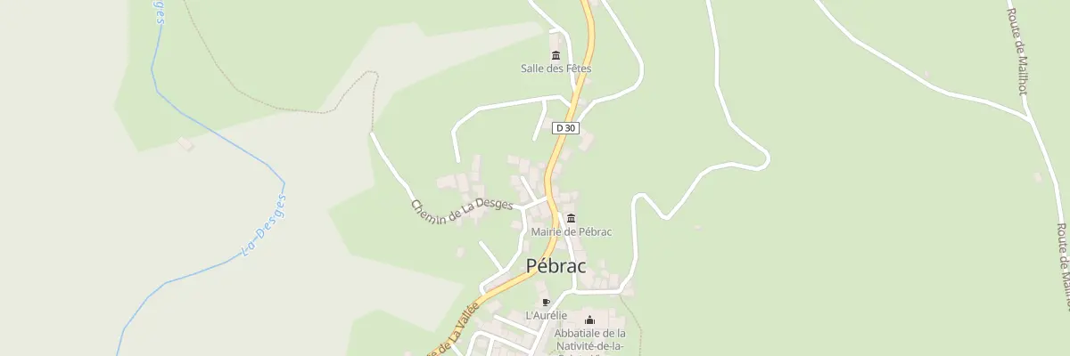 Plan du 5007 Le Bourg à Pébrac