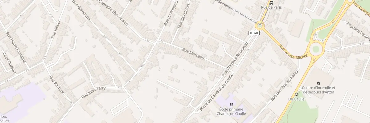 Plan du 23 Rue Marceau à Anzin