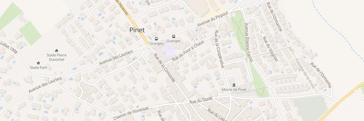 Plan du 8 Rue du Four à Chaux à Pinet