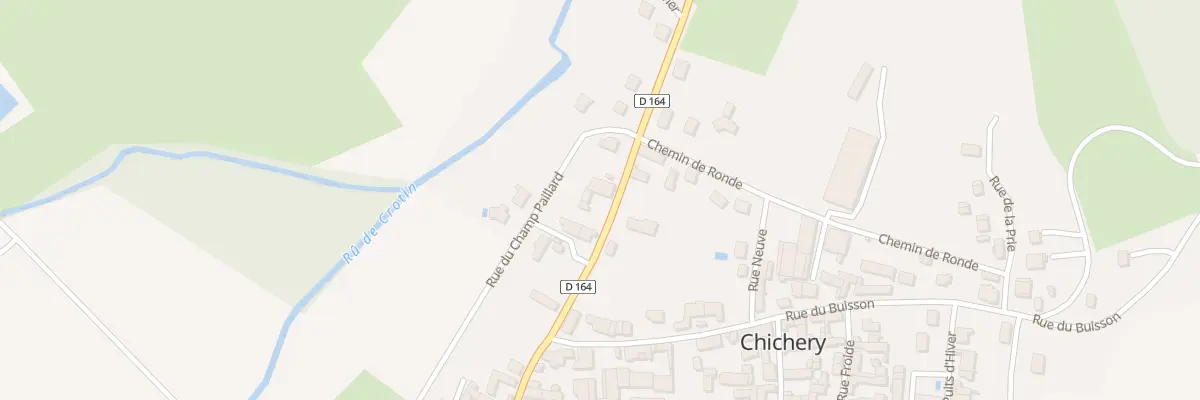 Plan du 6 Rte de Branches à Chichery