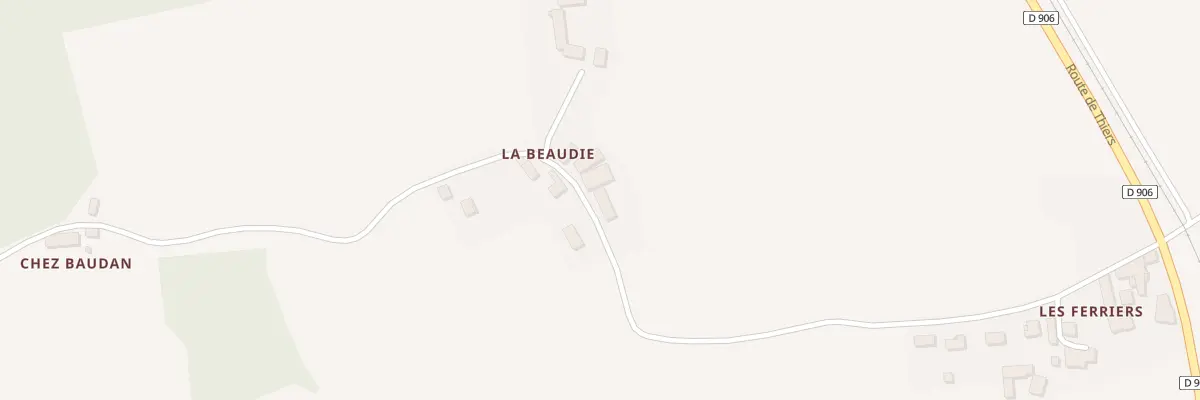 Plan du 2 La Beaudie à Néronde-sur-Dore