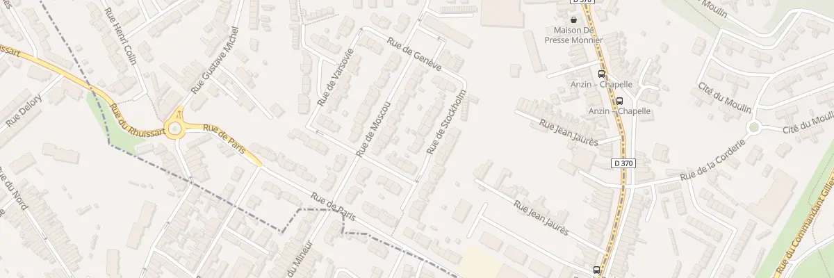 Plan du 9 Rue de Stockholm à Beuvrages