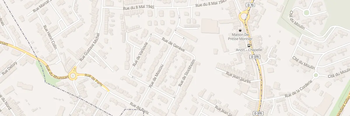 Plan du 6 Rue de Moscou à Beuvrages