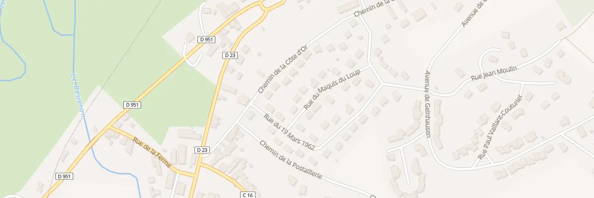 Plan du 12 Rue du Maquis du Loup à Clamecy