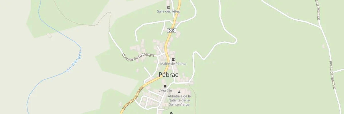 Plan du 5011 Le Bourg à Pébrac