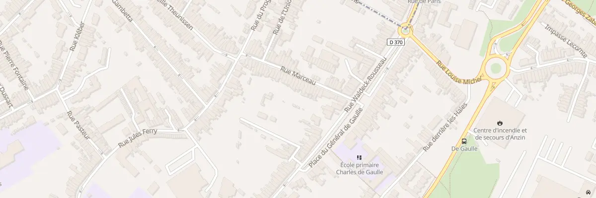 Plan du 13 Rue Marceau à Anzin