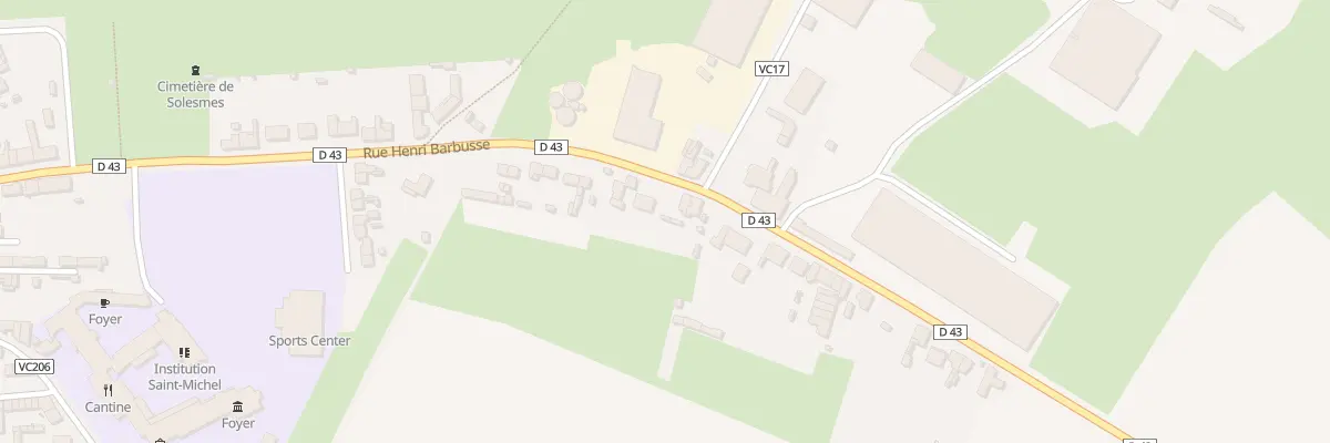 Plan du 42 Rue Henri Barbusse à Solesmes